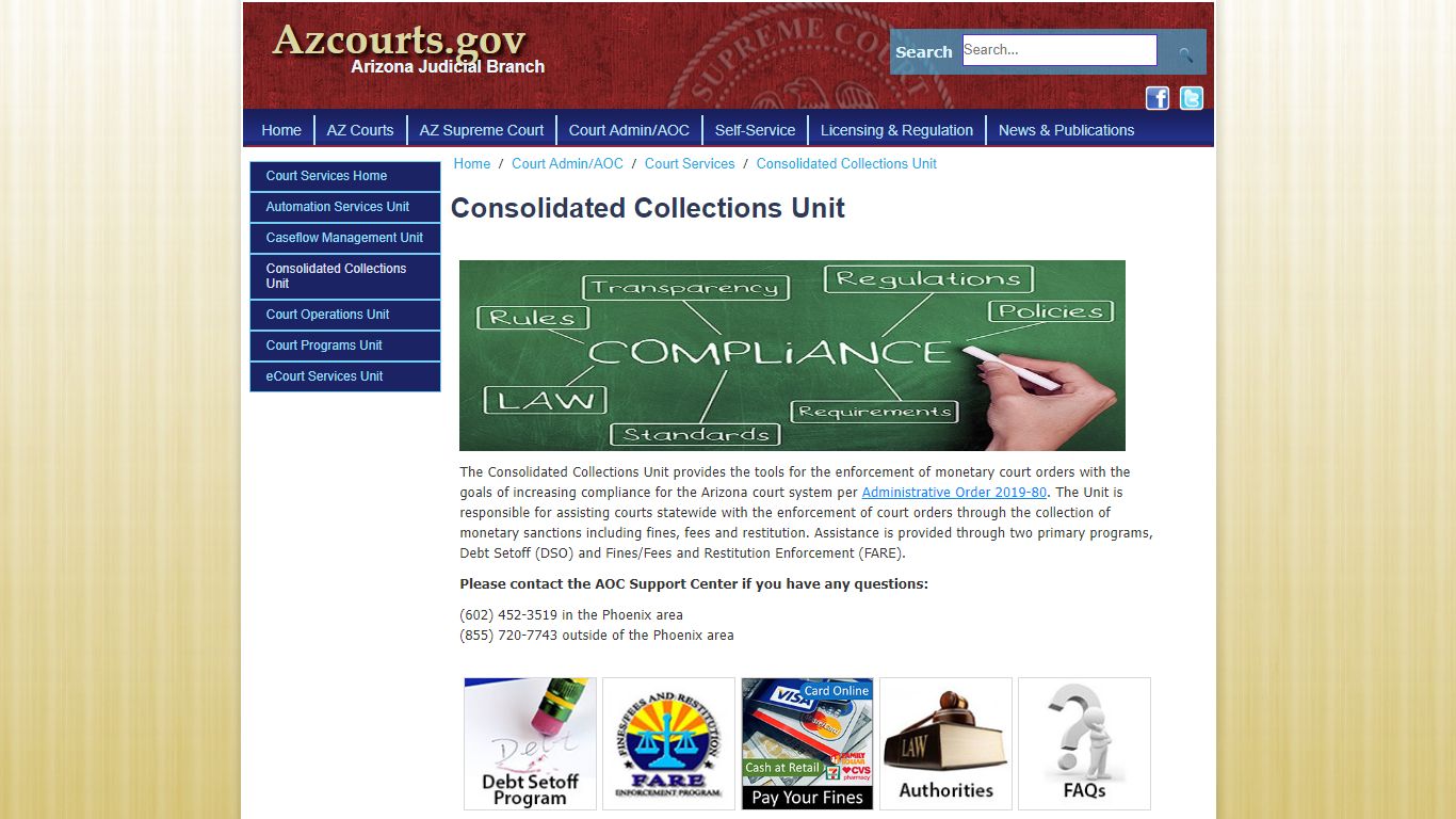 Court Services > Consolidated Collections Unit